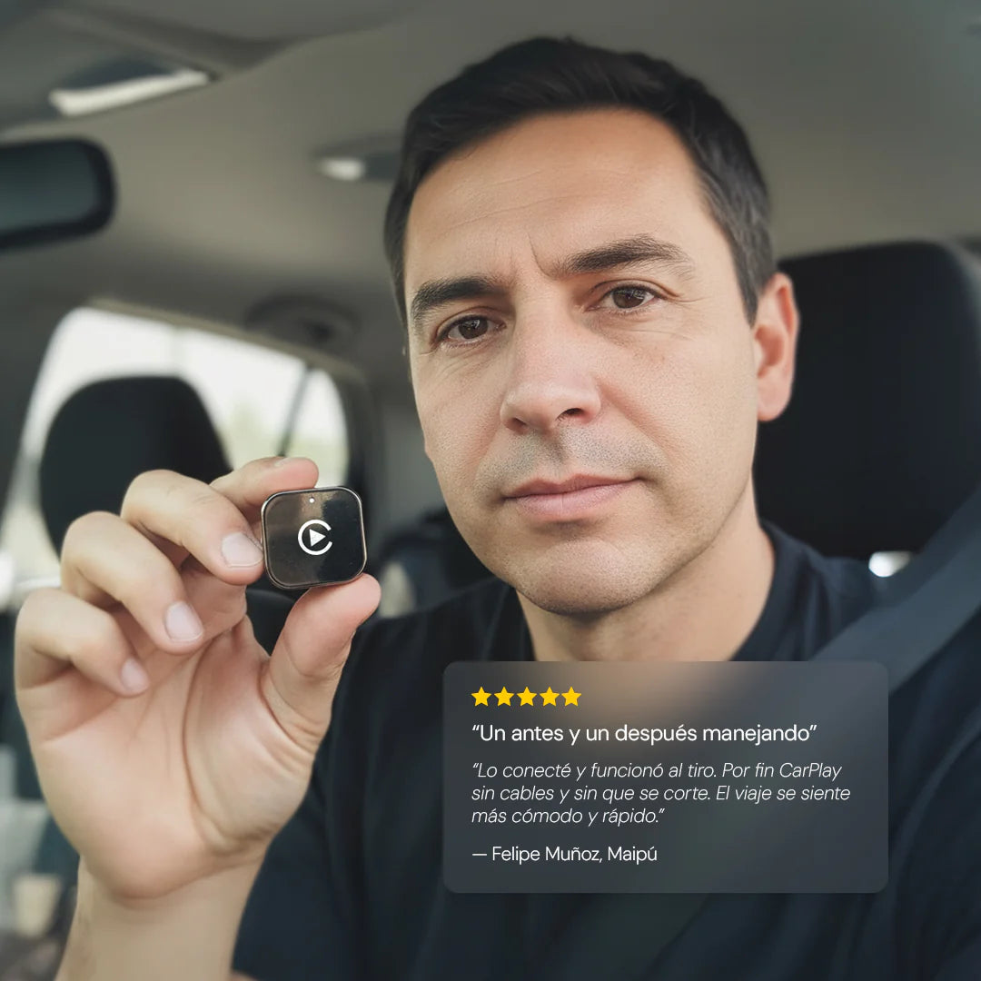 Adaptador CarPlay AutoTech™ - Conexión instantánea y sin cables