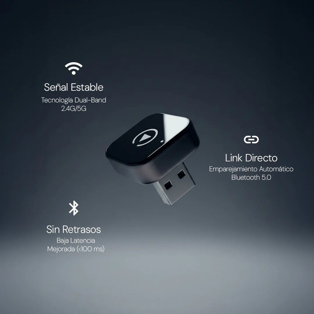 Adaptador CarPlay AutoTech™ - Conexión instantánea y sin cables