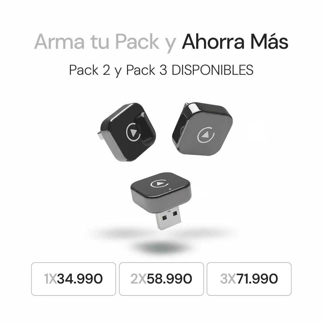 Adaptador CarPlay AutoTech™ - Conexión instantánea y sin cables