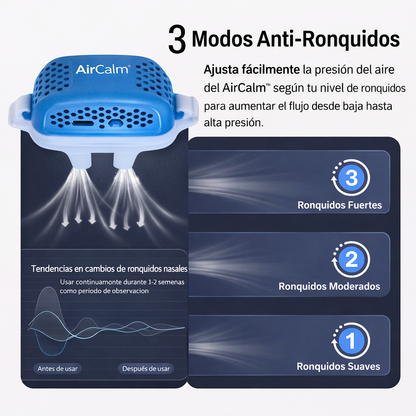 AirCalm™ Dispositivo Anti-Ronquidos – Sueño Tranquilo y Respiración Natural